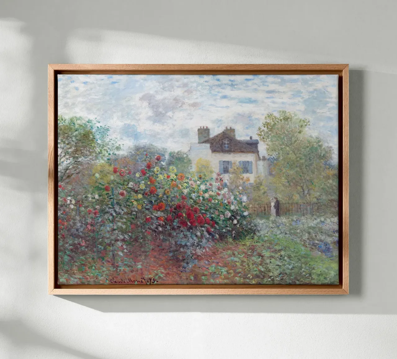 Monet - The Artist's Garden in Argenteuil Leinwand von apoloprints