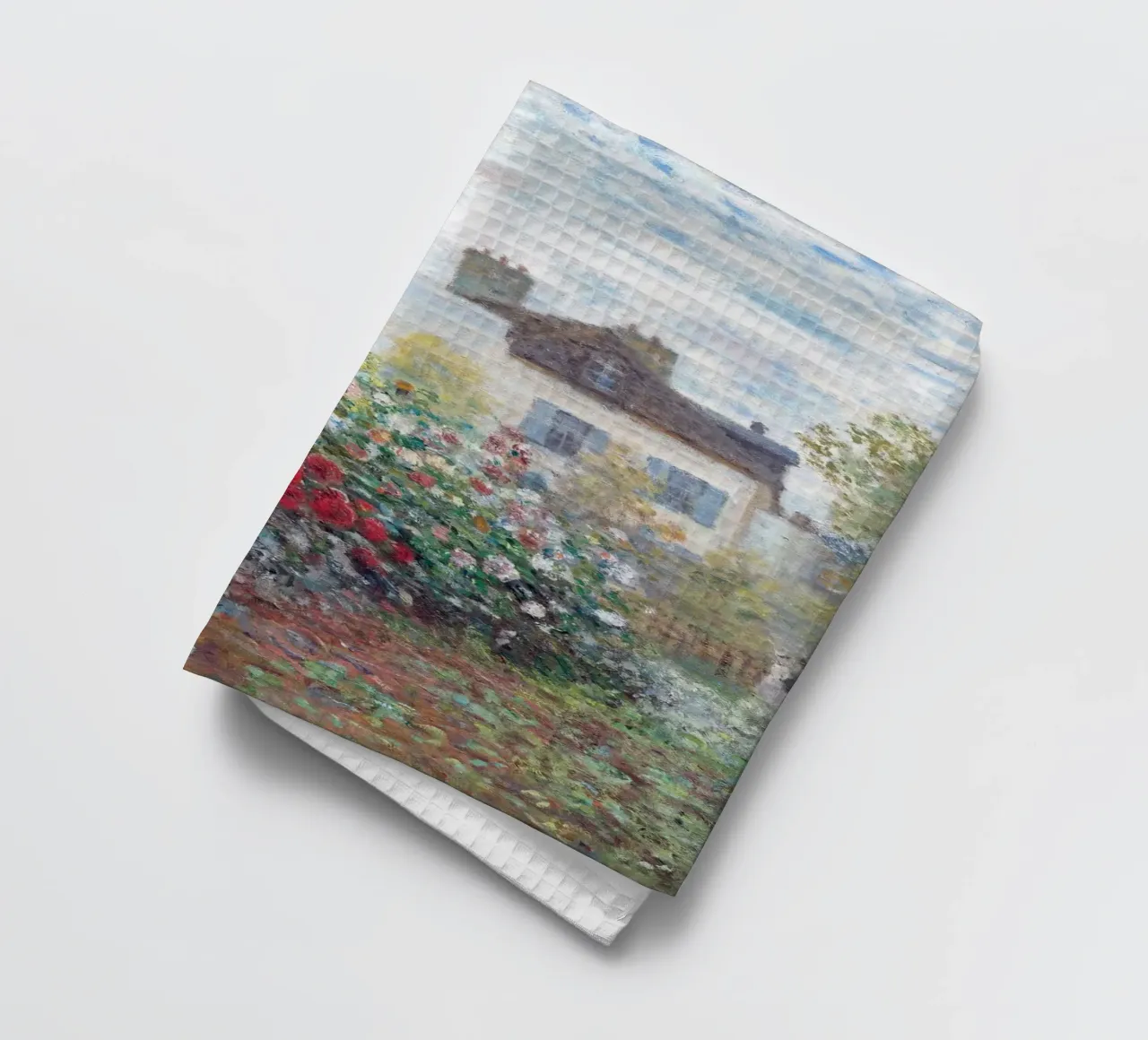 Monet - The Artist's Garden in Argenteuil canovaccio da cucina da apoloprints