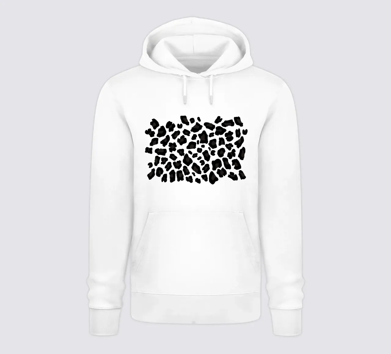 Leopard Print 2.0 Black felpa con cappuccio da SilverPegasus