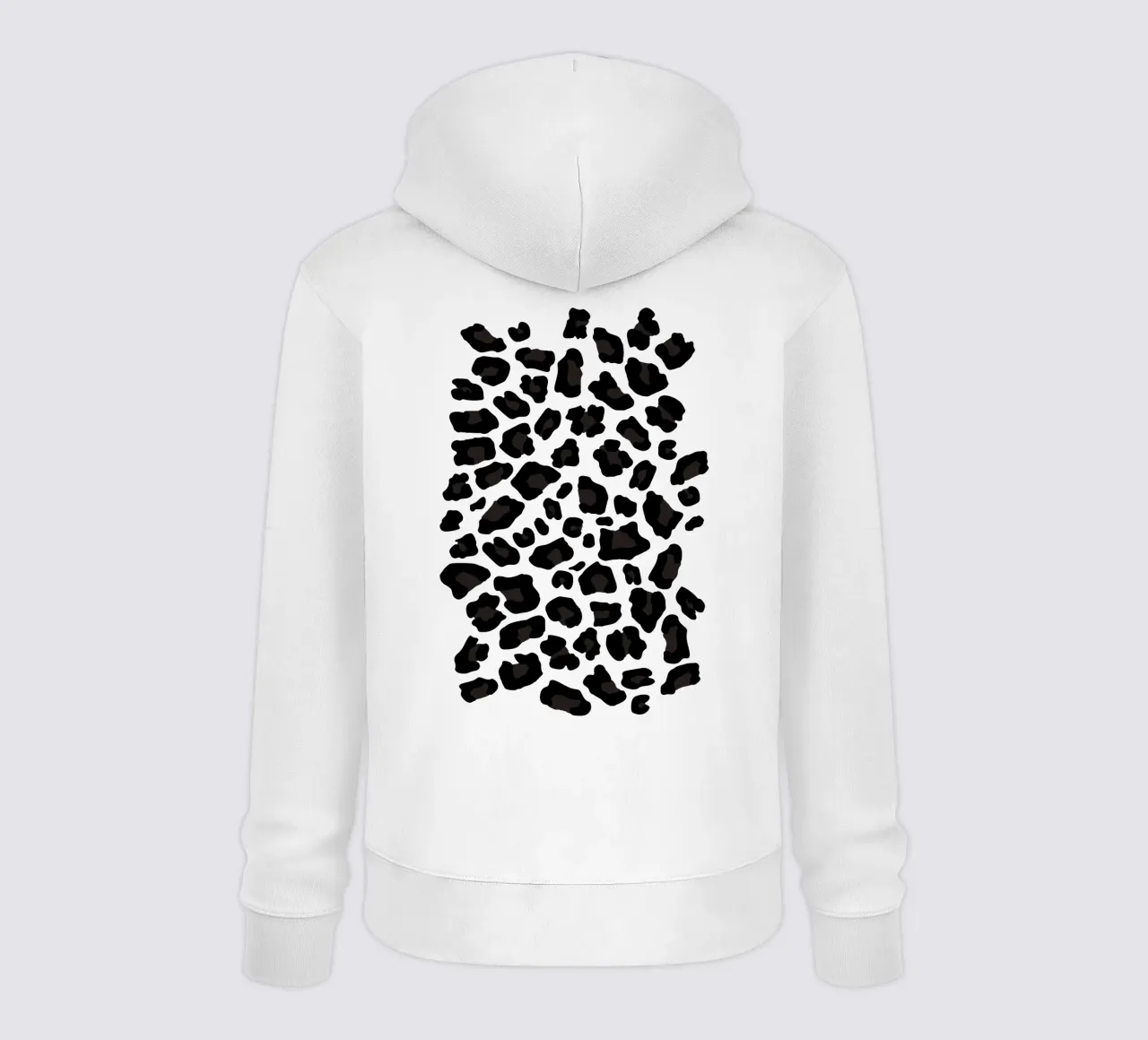 Leopard Print 2.0 Black felpa con cappuccio da SilverPegasus