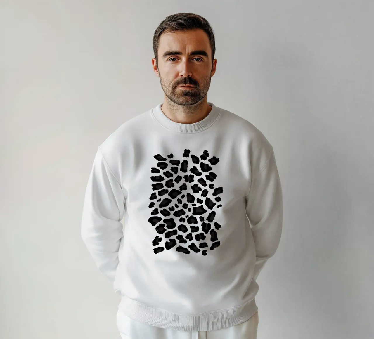 Leopard Print 2.0 Black sweatshirt van SilverPegasus