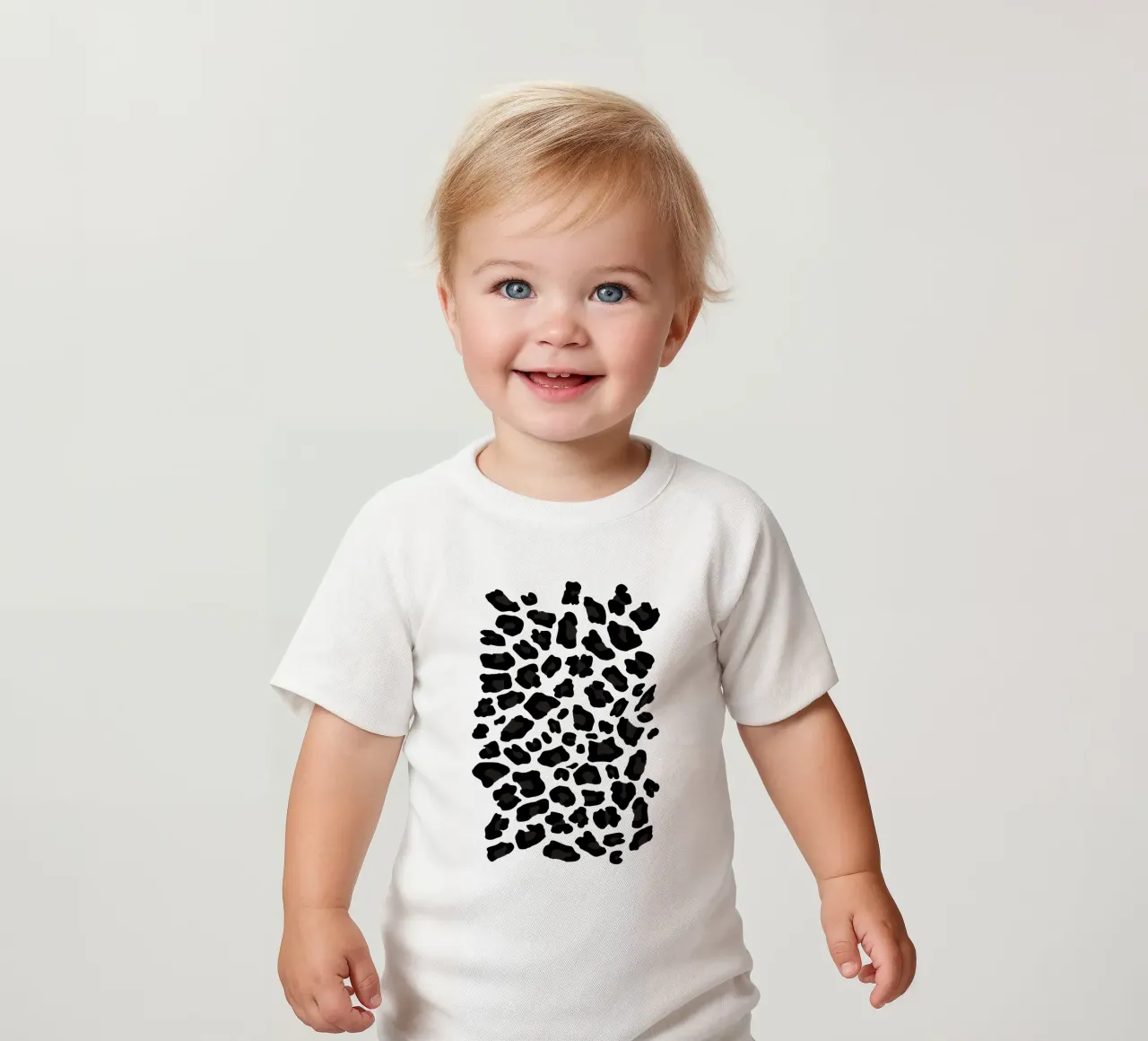 Leopard Print 2.0 Black maglietta neonato da SilverPegasus