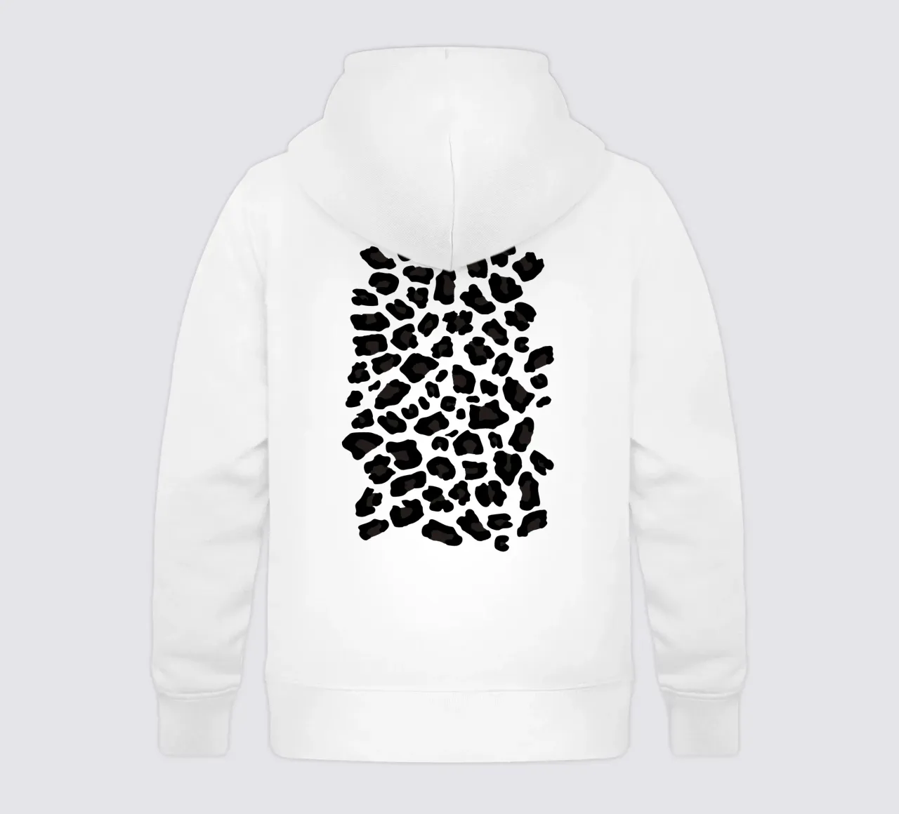 Leopard Print 2.0 Black felpa bambino con cappuccio da SilverPegasus