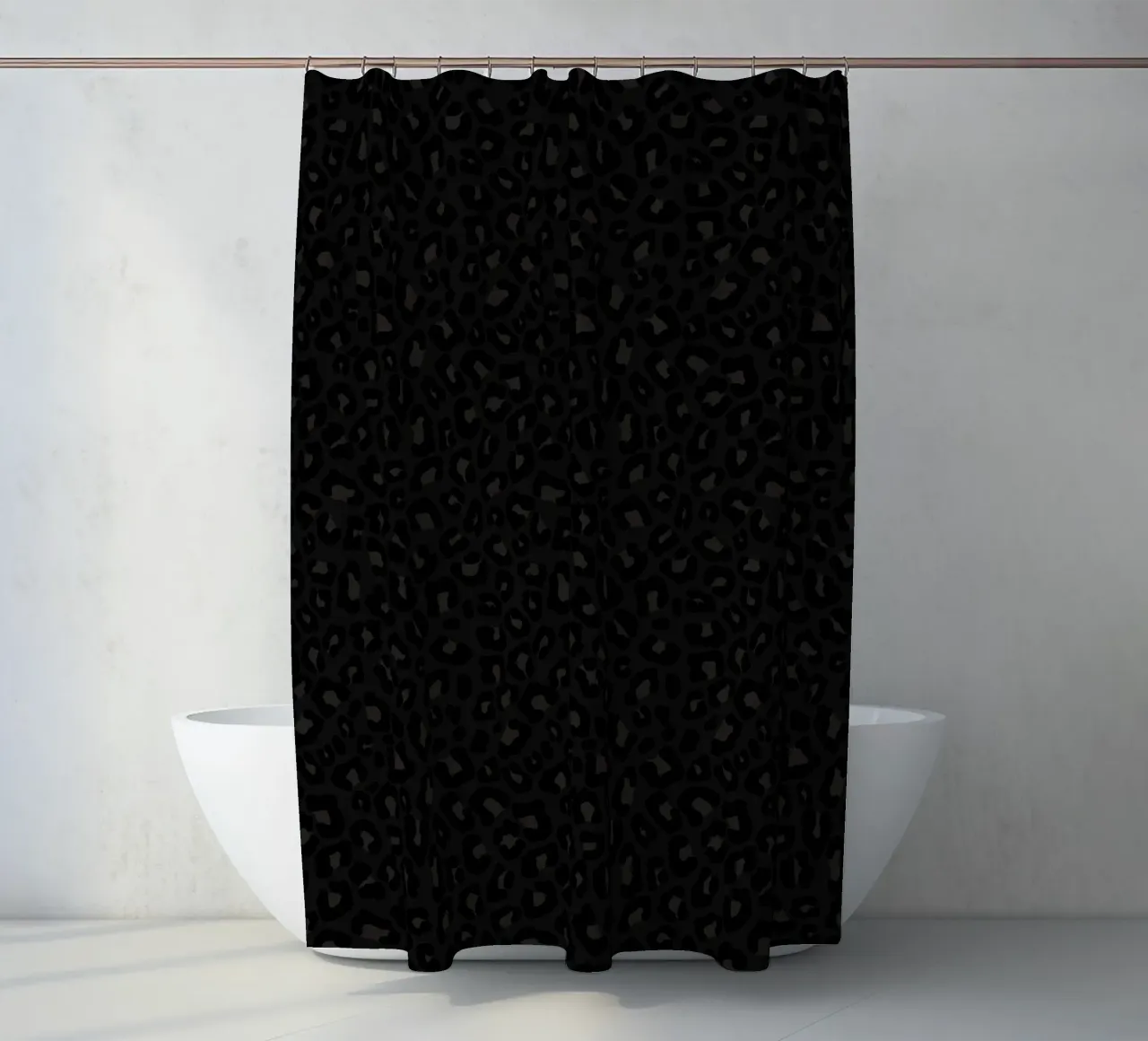 Leopard Print 2.0 Black tenda da doccia da SilverPegasus