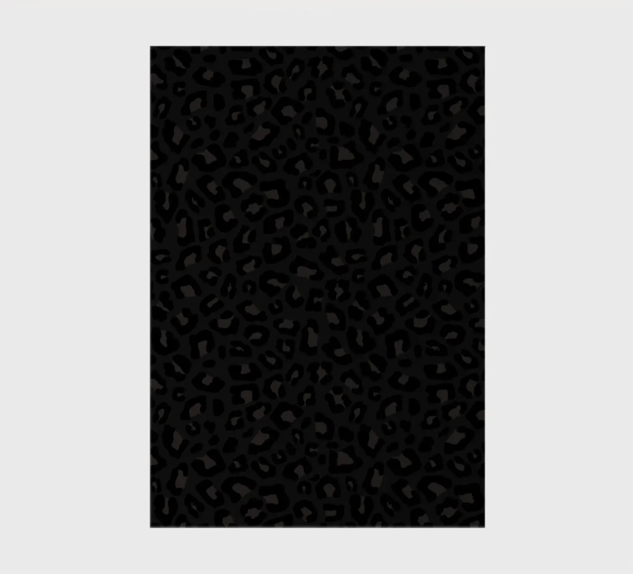 Leopard Print 2.0 Black notebook by SilverPegasus