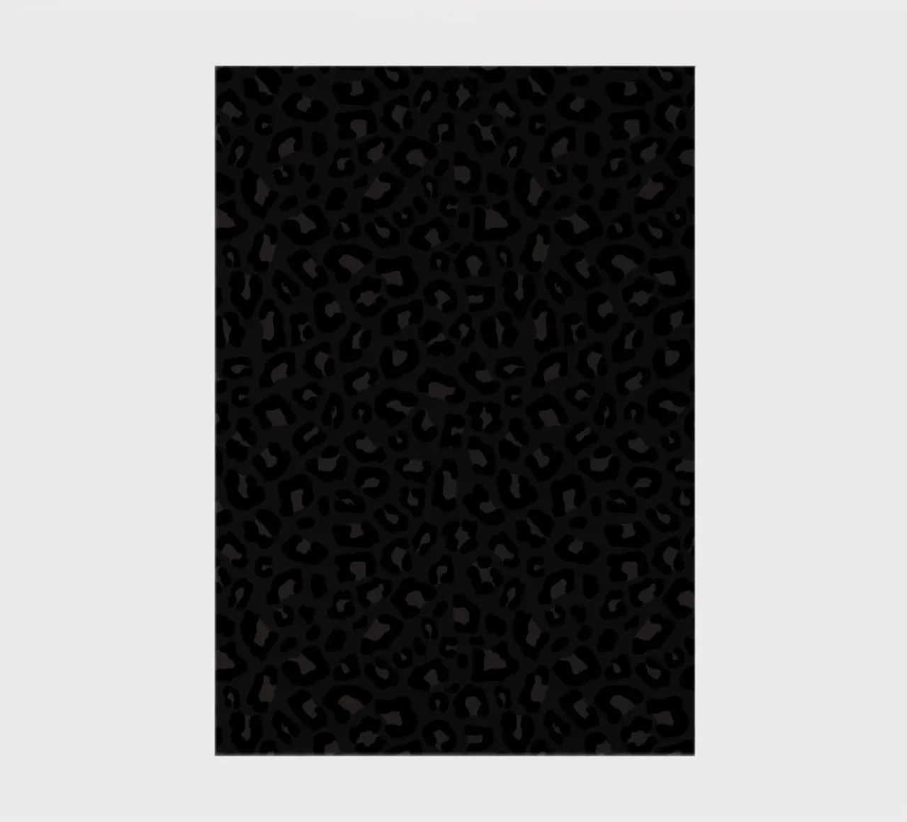 Leopard Print 2.0 Black notebook by SilverPegasus