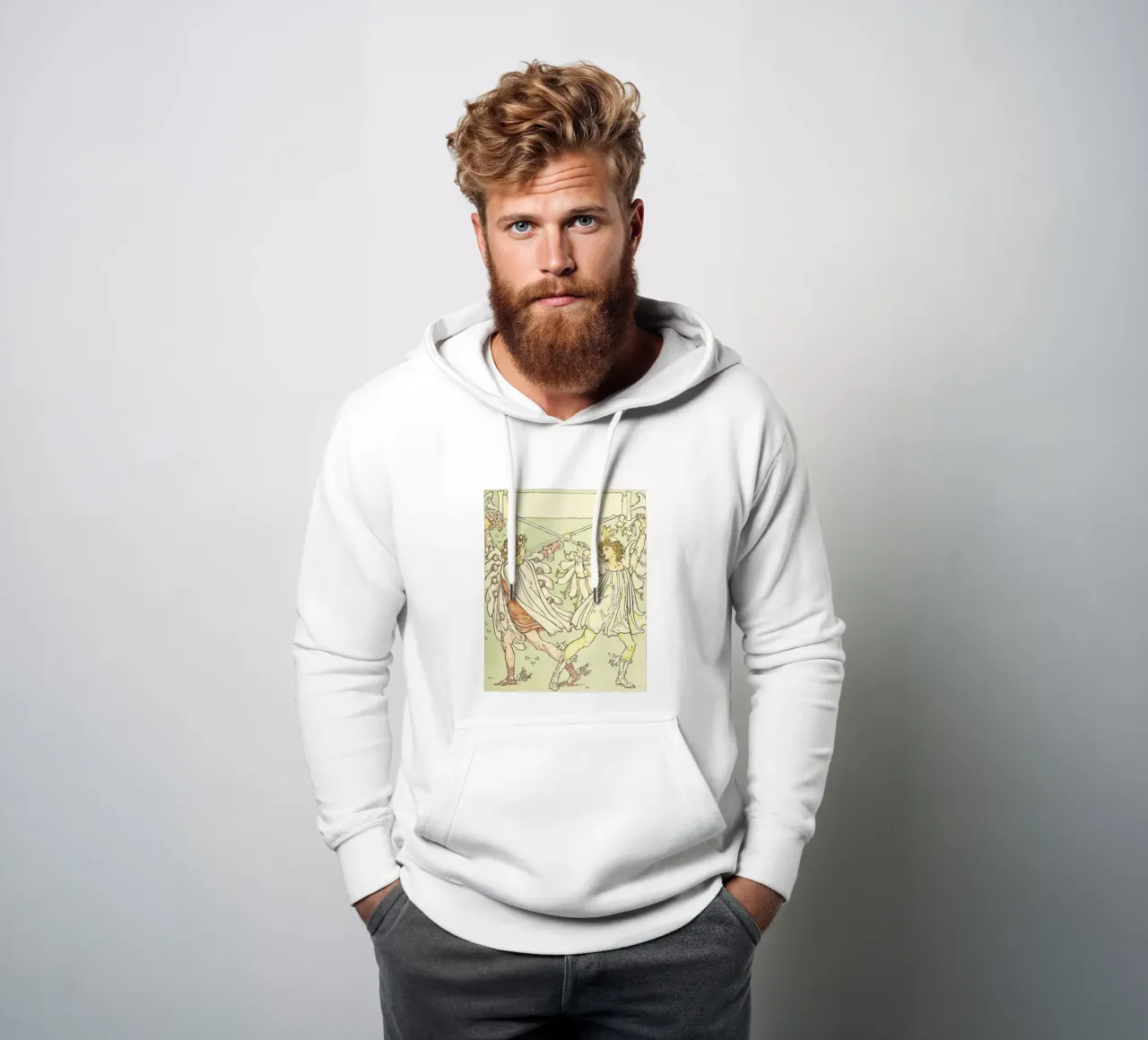 capi fluenti doppi felpa con cappuccio da NEW LIFE