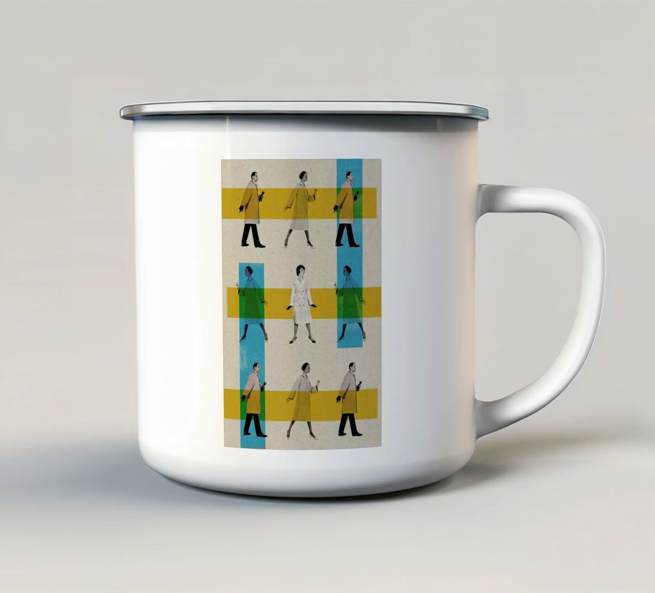 walk the walk tazza in smalto da Sammy Slabbinck