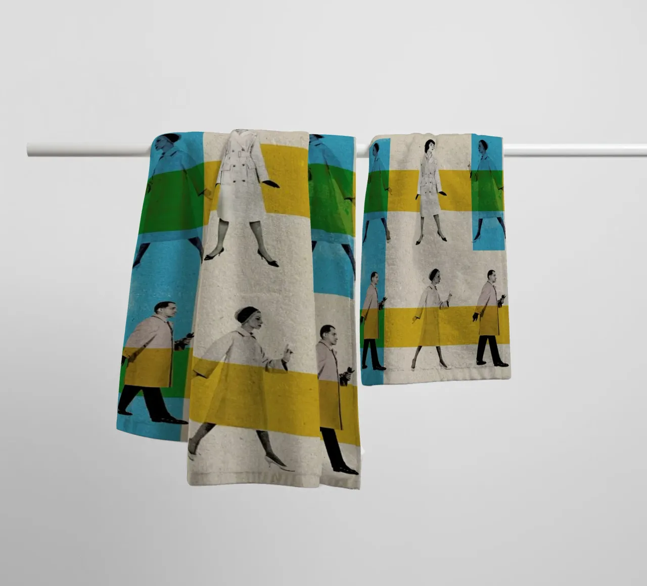 walk the walk asciugamano da bagno da Sammy Slabbinck
