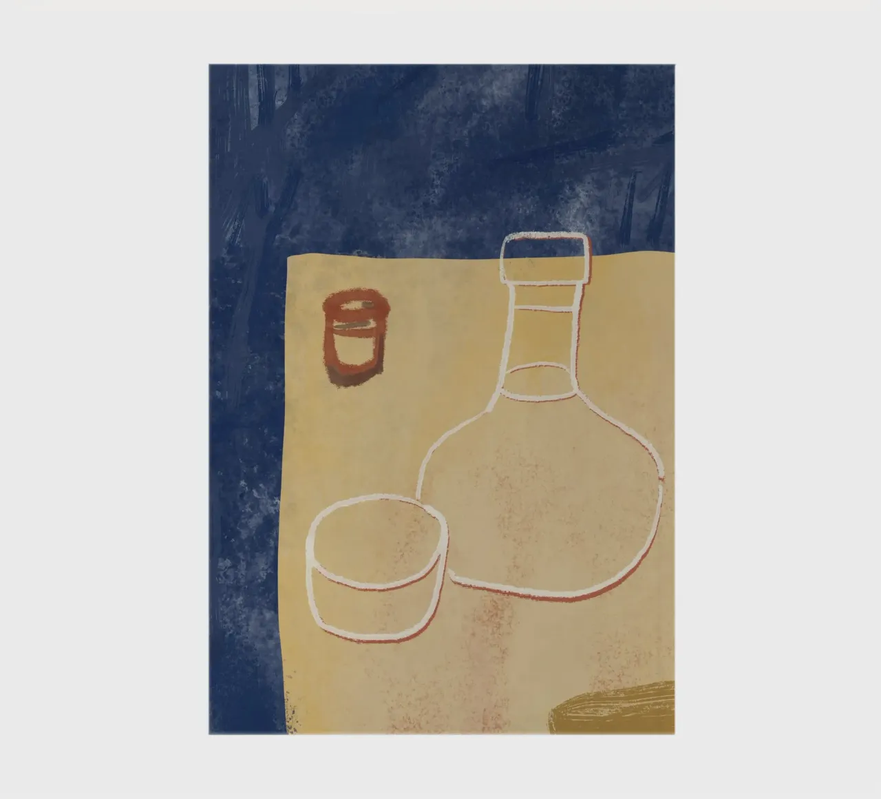 Nature morte dans les tons de terre carnet de notes de Little Dean