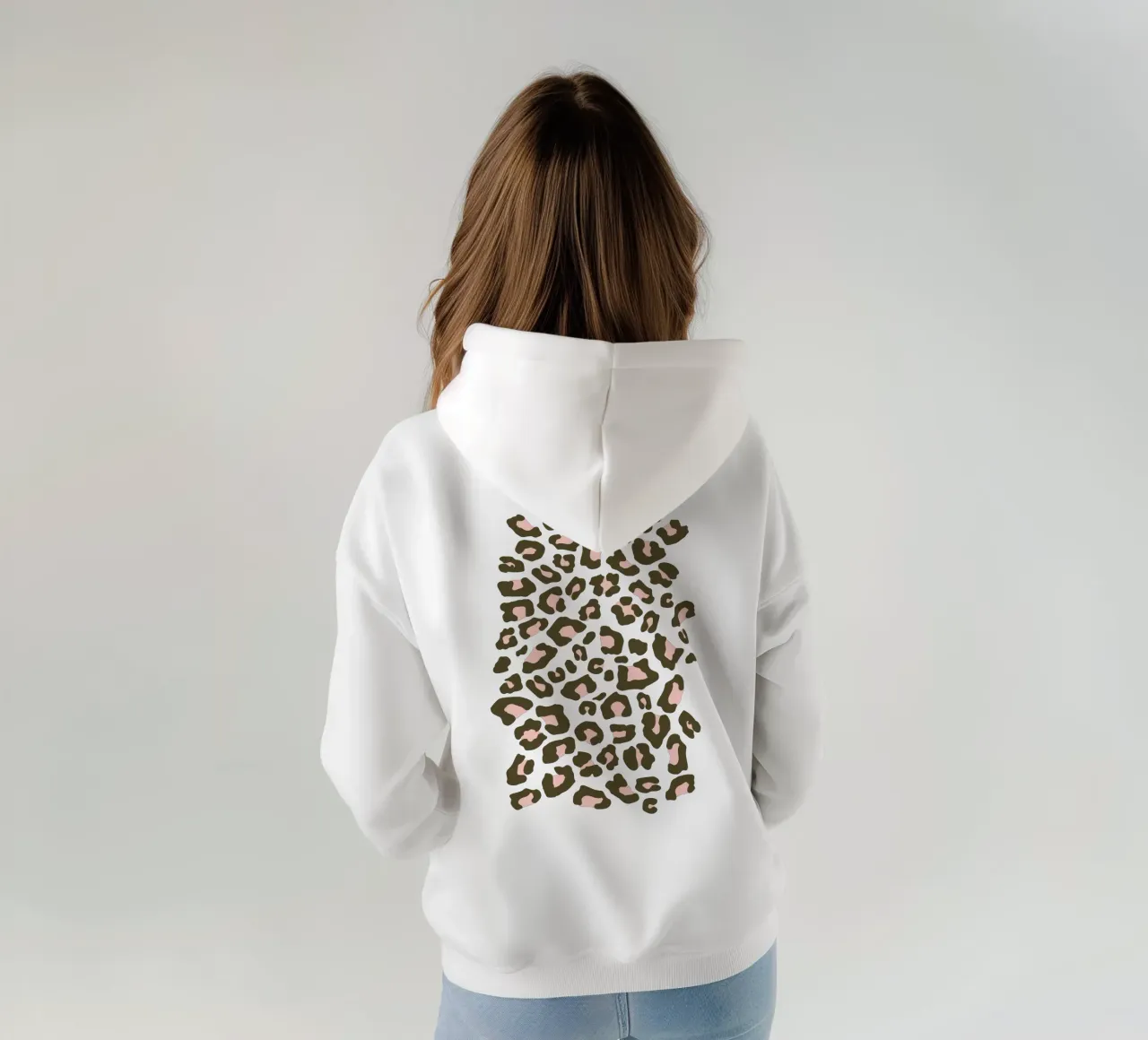 Leopard Print 2.0 Verde Oliva sudadera con capucha de SilverPegasus