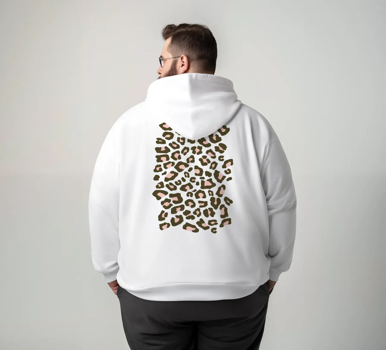 Leopard Print 2.0 Verde Oliva sudadera con capucha de SilverPegasus