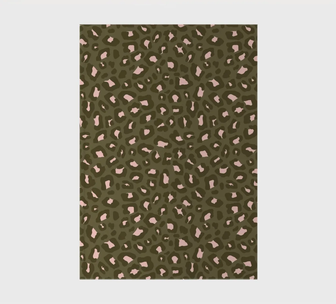 Leopard Print 2.0 Vert olive carnet de notes de SilverPegasus