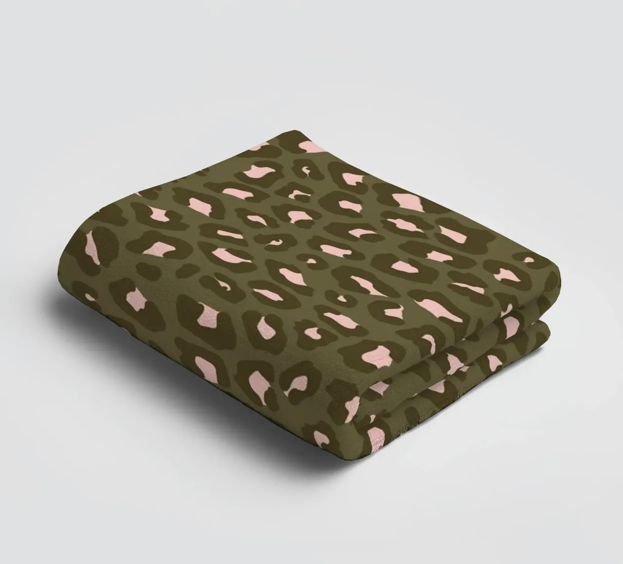Leopard Print 2.0 Vert olive serviette de bain de SilverPegasus