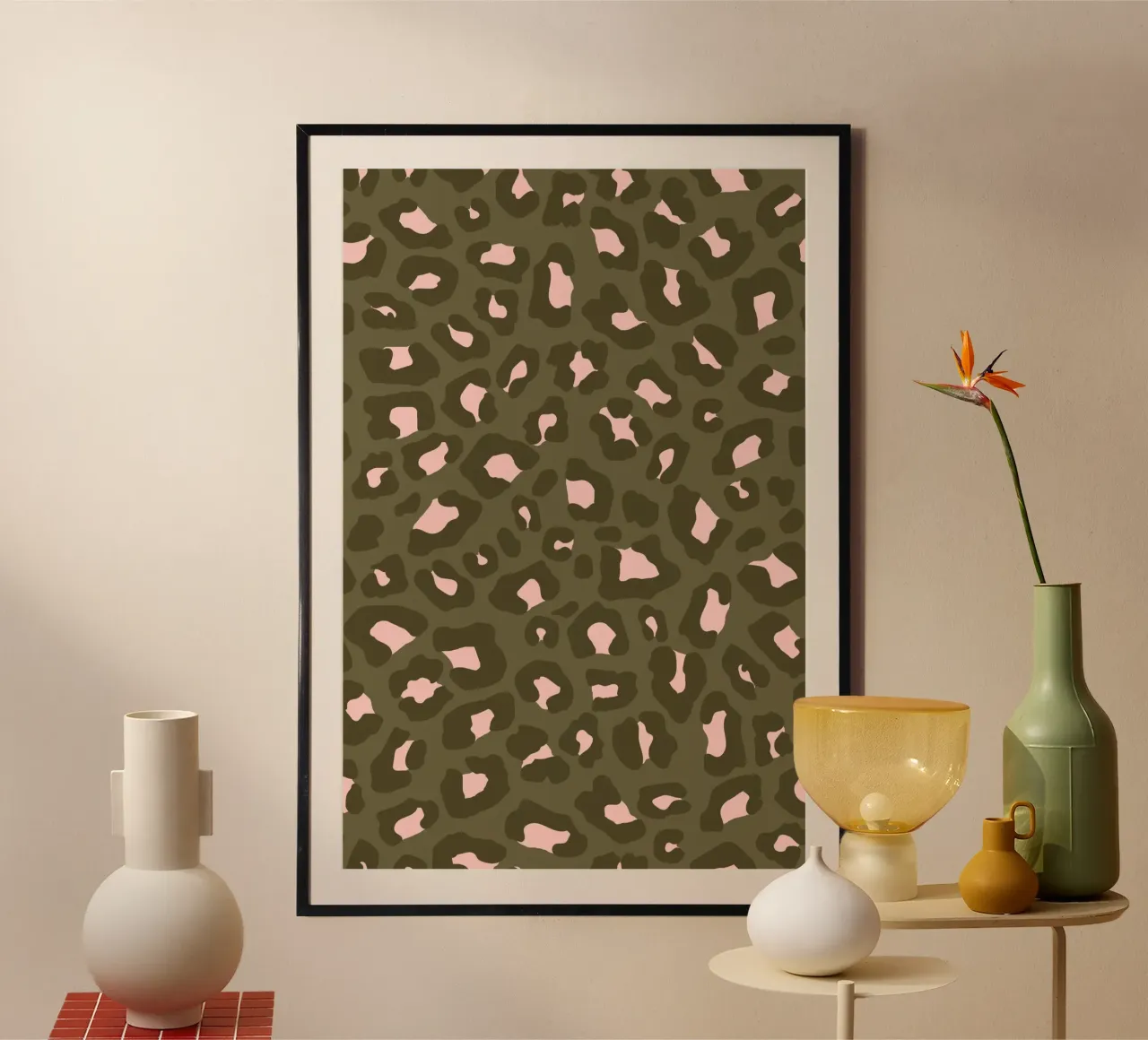 Leopard Print 2.0 Vert olive hahnemühle de SilverPegasus