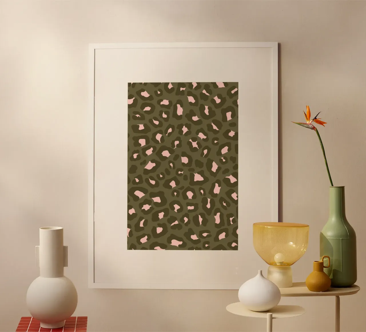 Leopard Print 2.0 Vert olive hahnemühle de SilverPegasus