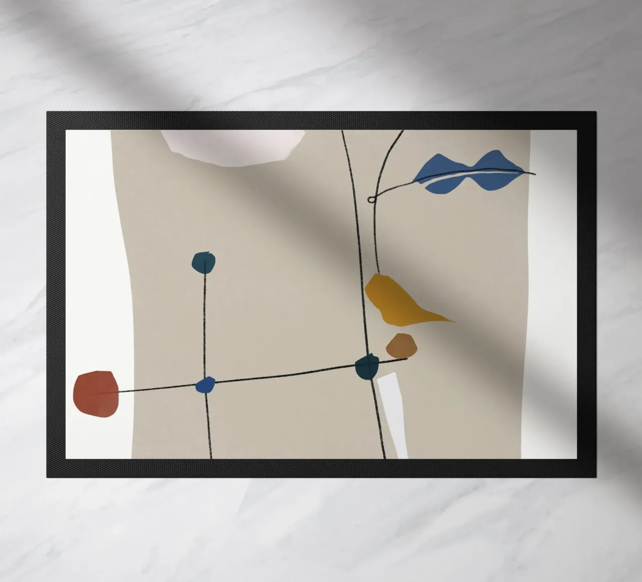 Forme minimaliste in beige zerbino da Little Dean