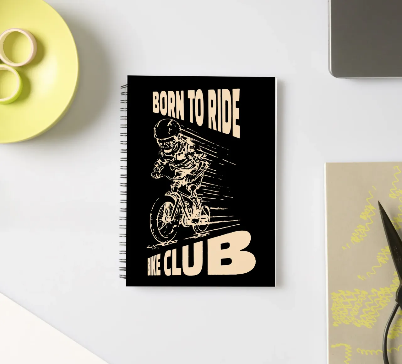 Born to Ride spiral notebook by Gunawan Rb