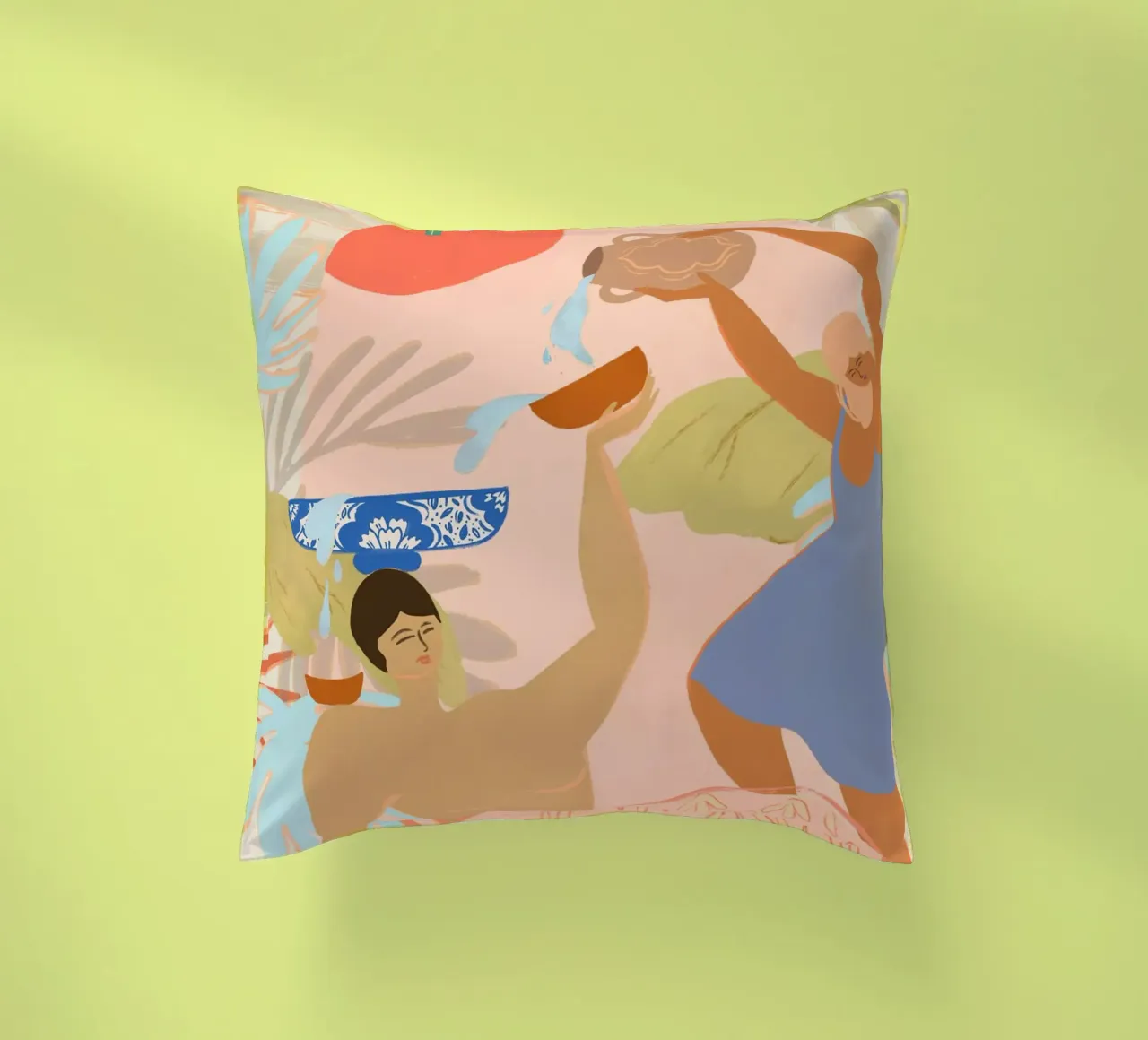 Water Play decorative cushion by Arty Guava