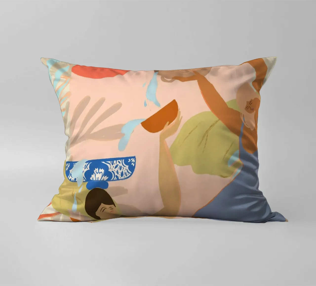 Water Play decorative cushion by Arty Guava