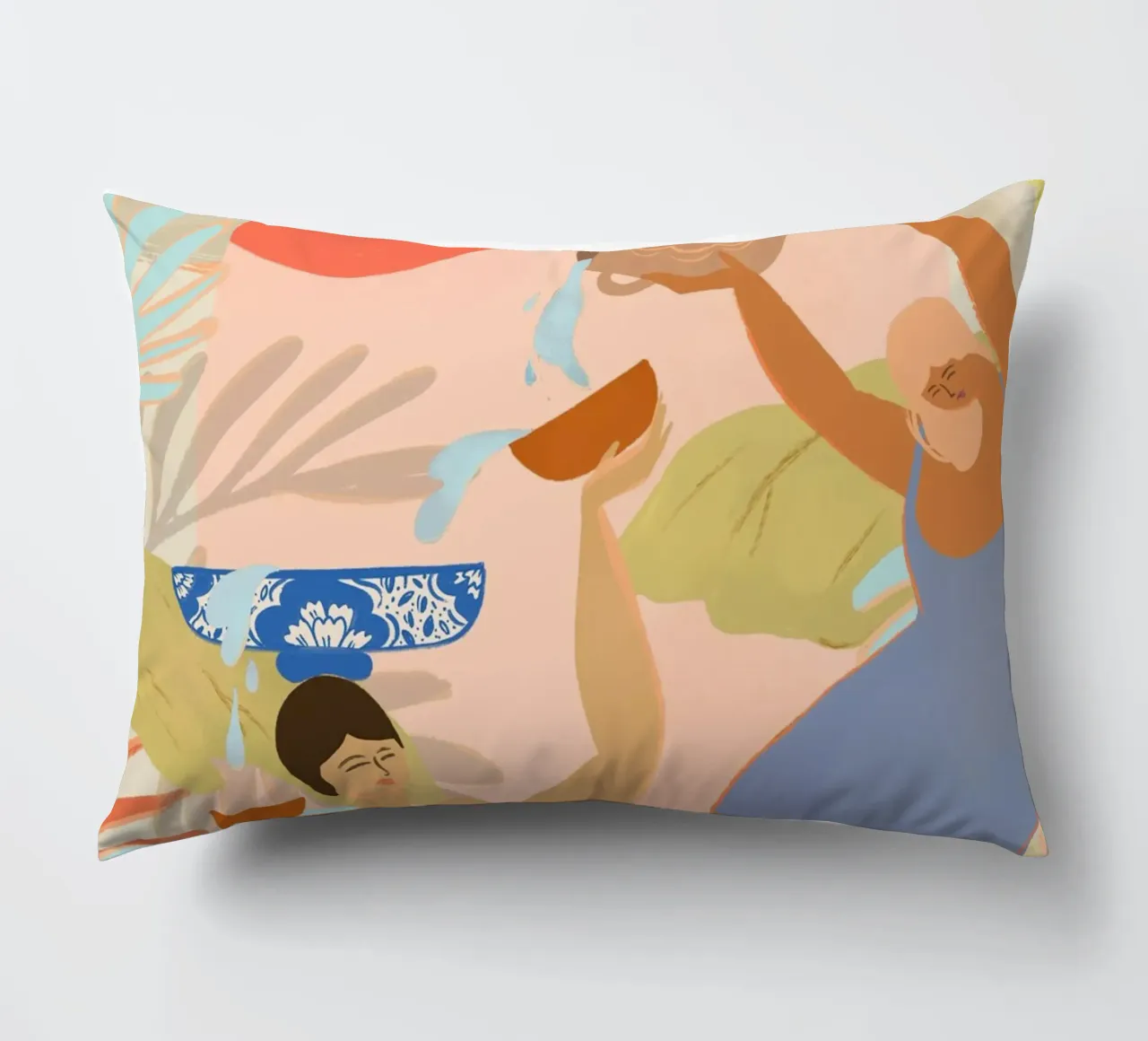 Water Play decorative cushion by Arty Guava