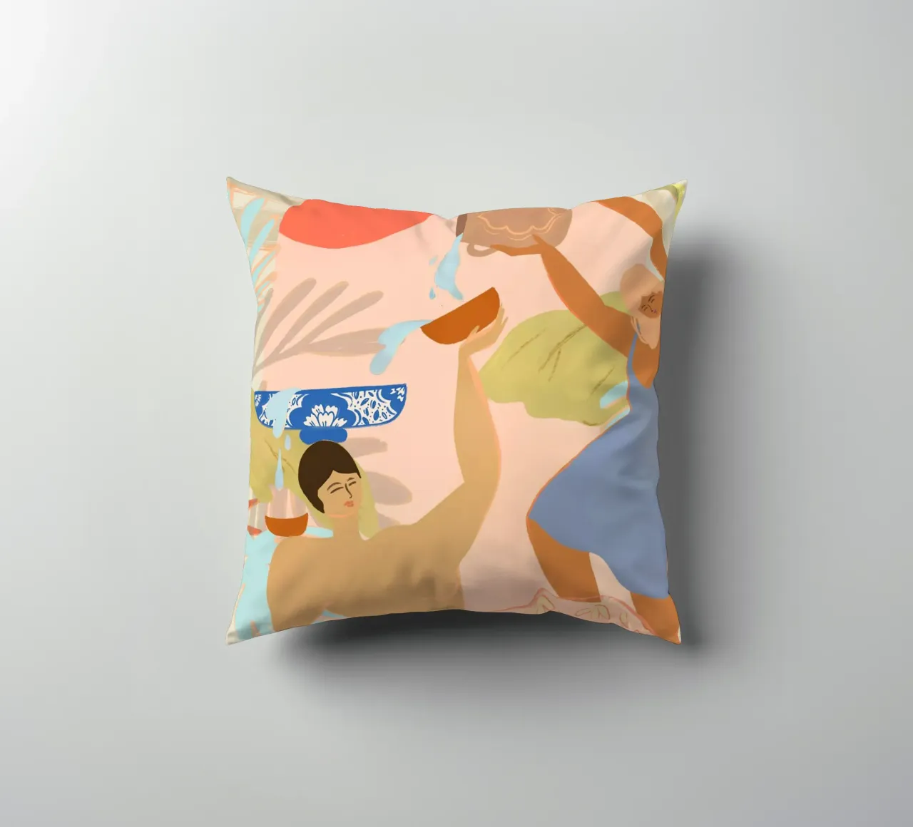 Water Play decorative cushion by Arty Guava