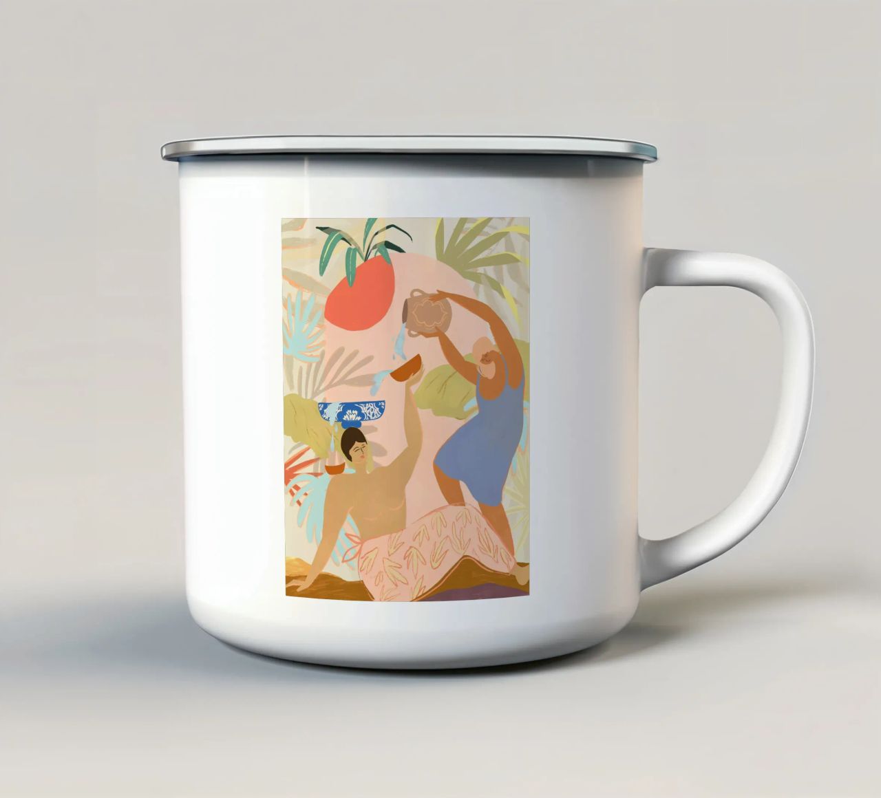 Water Play tazza in smalto da Arty Guava