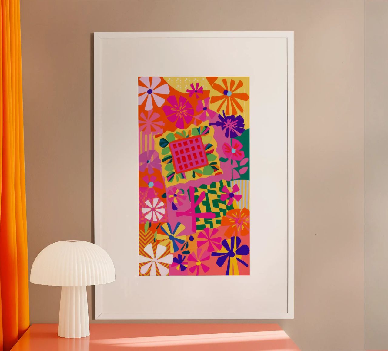 Blumensteppdecke Cheer Poster von Zep Layers