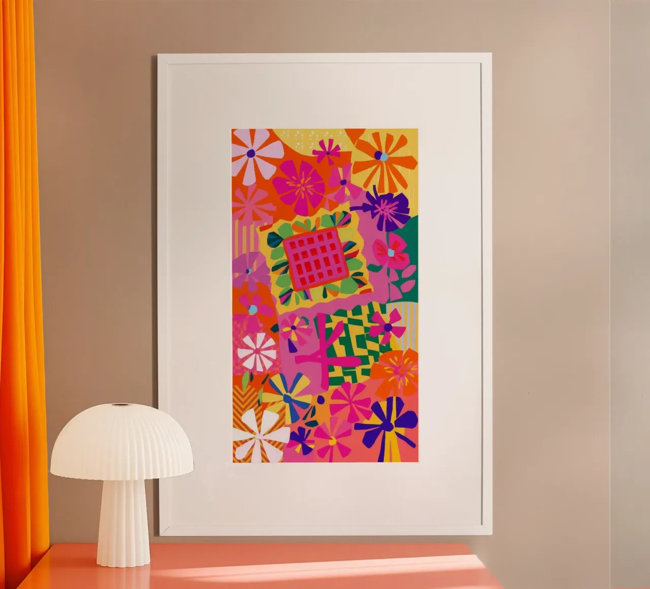 Allegria della trapunta a fiori poster da Zep Layers