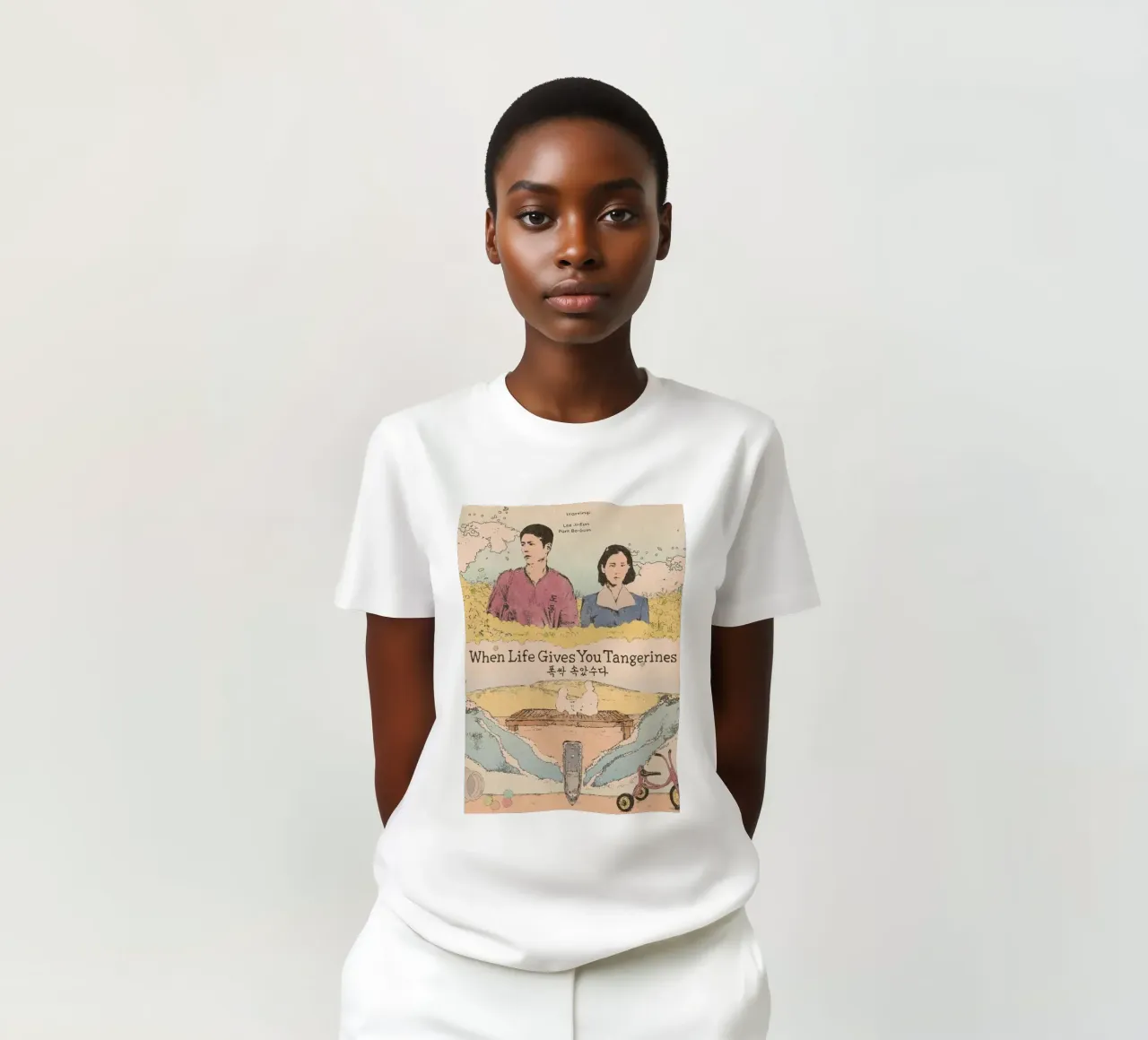 When Life Gives You Tangerines t-shirt da Attaboy Dsgn