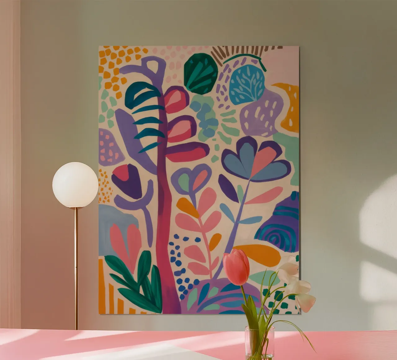 Pastel Jungle Waltz hahnemühle by Zep Layers