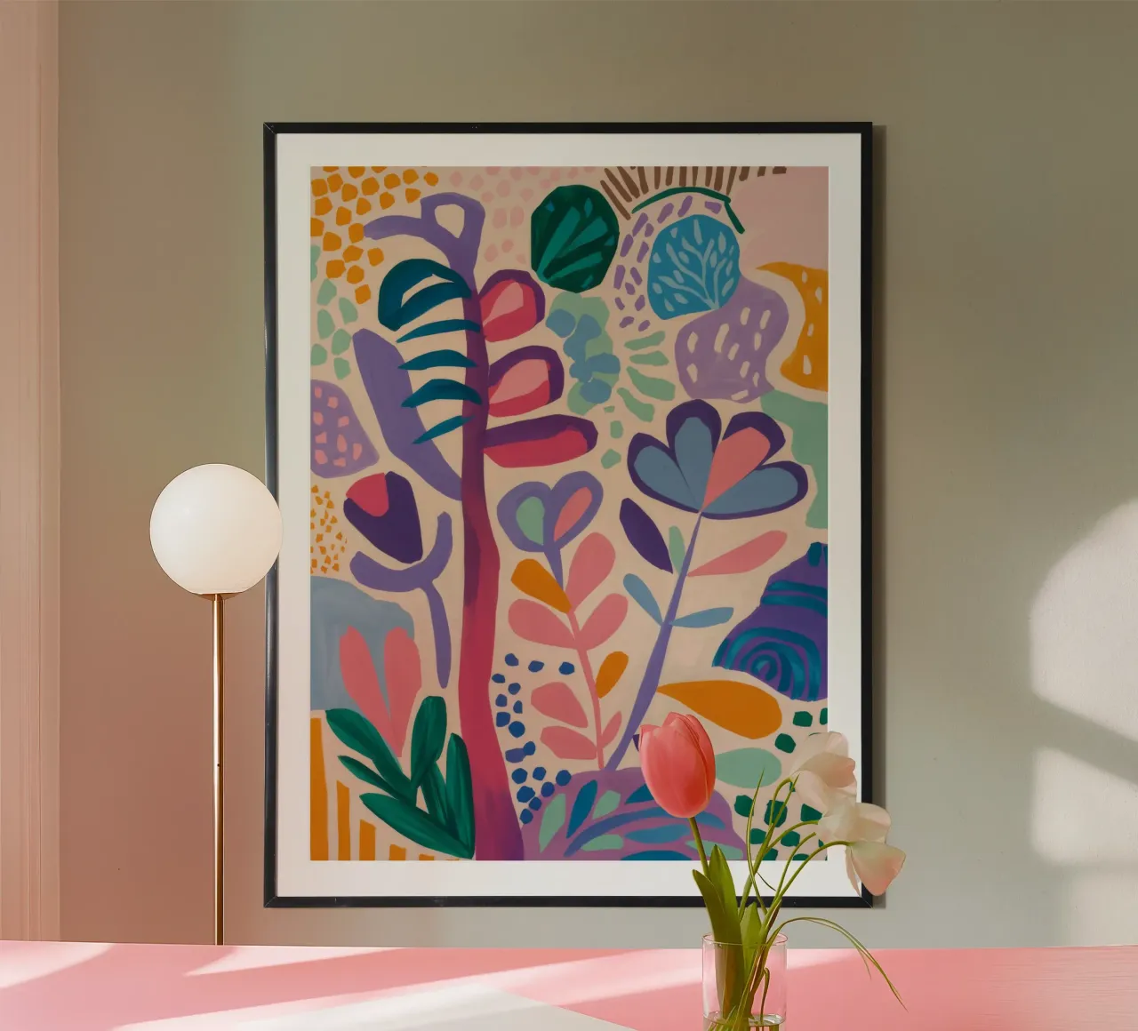 Pastel Jungle Waltz hahnemühle by Zep Layers