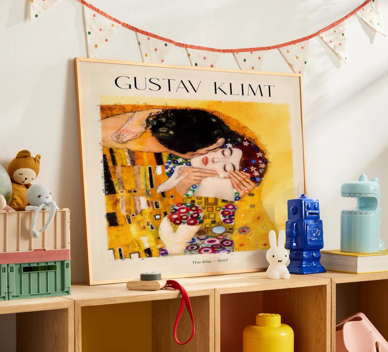 Gustav Klimt - The Kiss Poster von Super Art