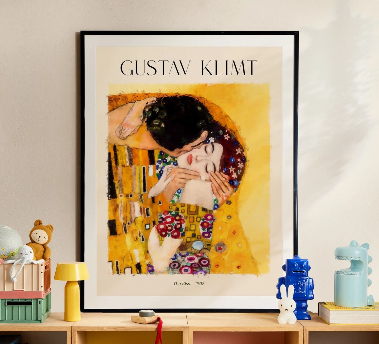 Gustav Klimt - The Kiss Poster von Super Art