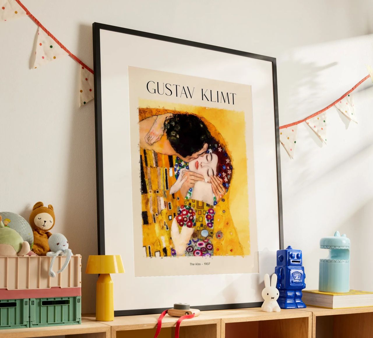 Gustav Klimt - The Kiss Poster von Super Art