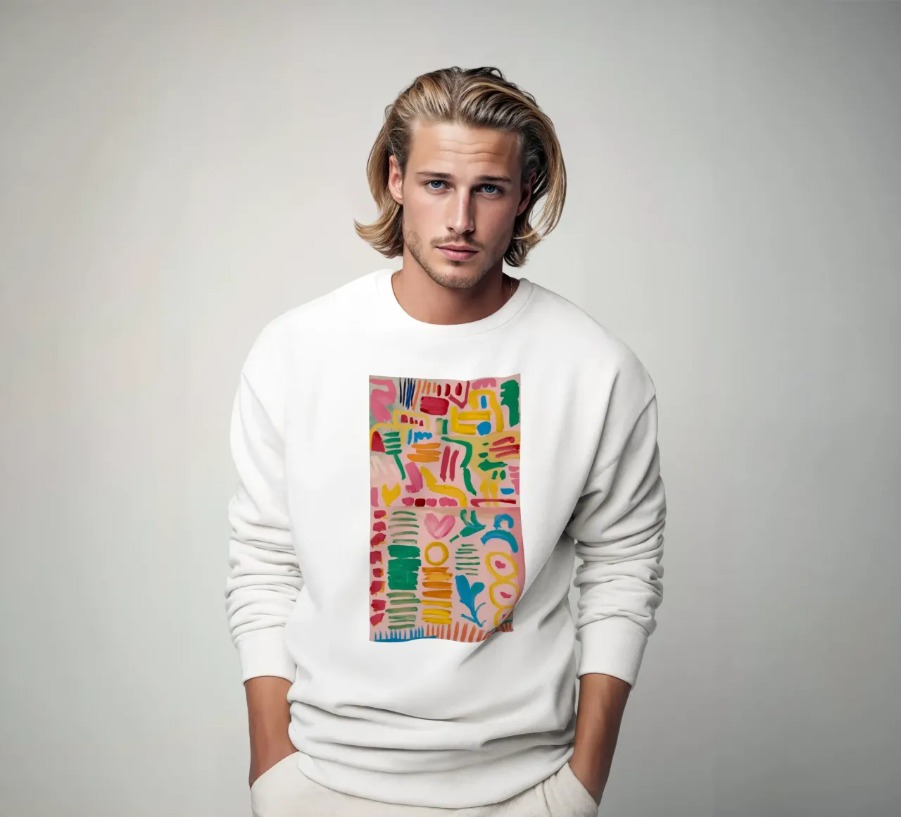 Impression Rhythm Field sweatshirt by Zep Layers