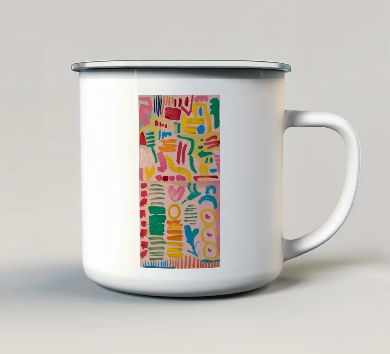 Campo rítmico de impresión taza de esmalte de Zep Layers