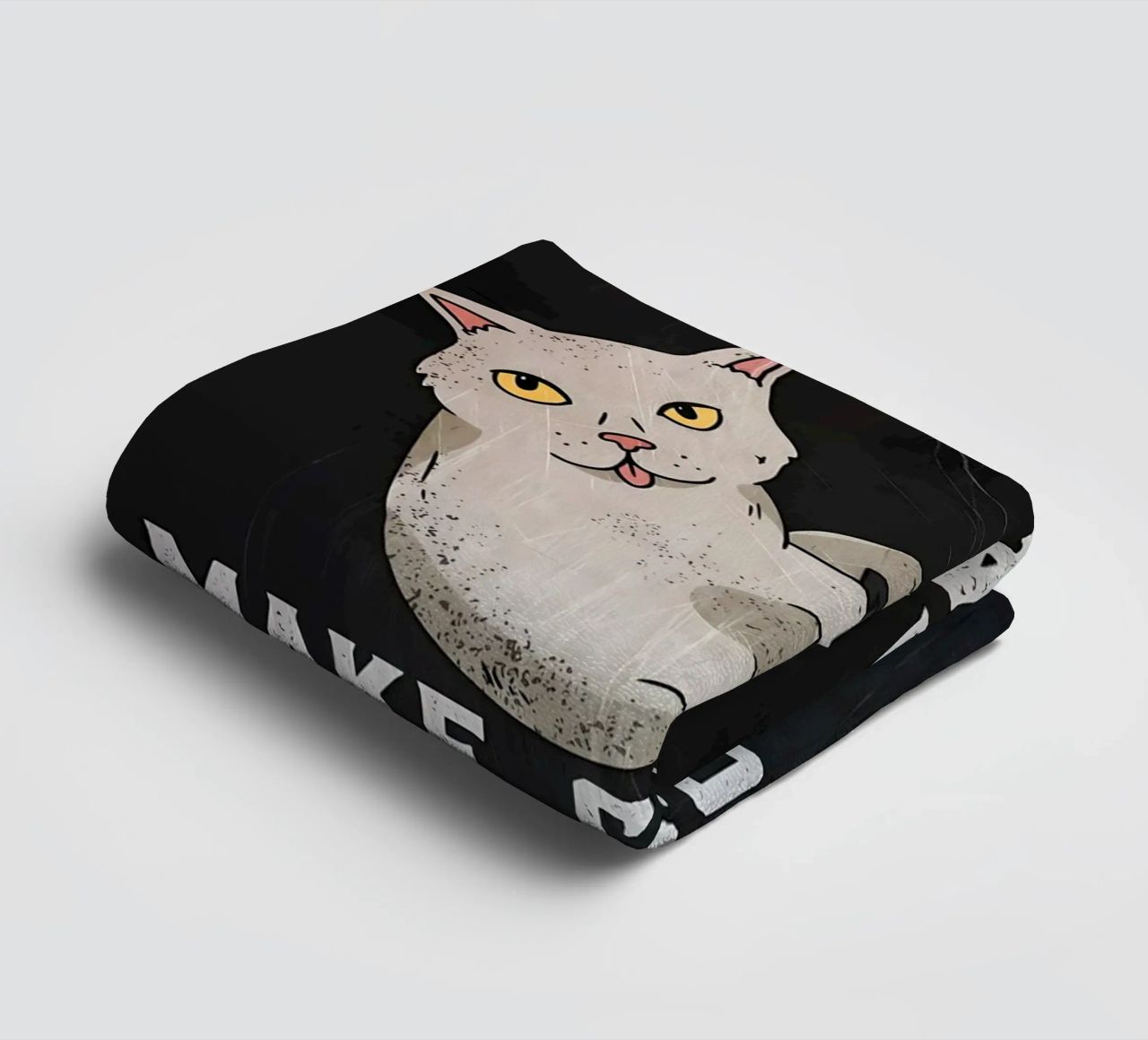 gatto computer portatile testo umorismo animale tecnologia cartone animato mem asciugamano da bagno da Ashish Kashyap