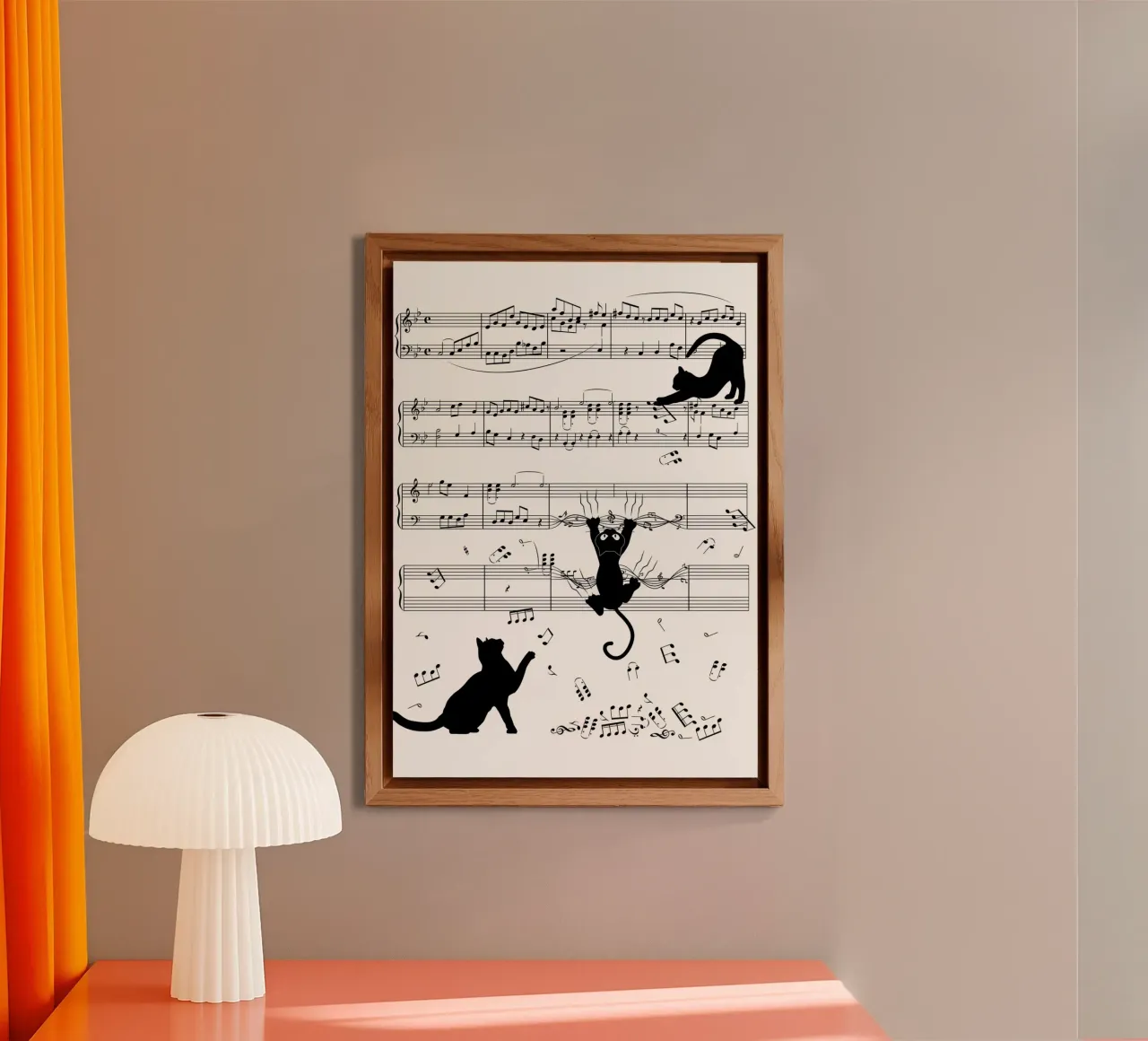 chat notes musicales feuille de musique partition musicale notation musicale panneau forex de Ashish Kashyap