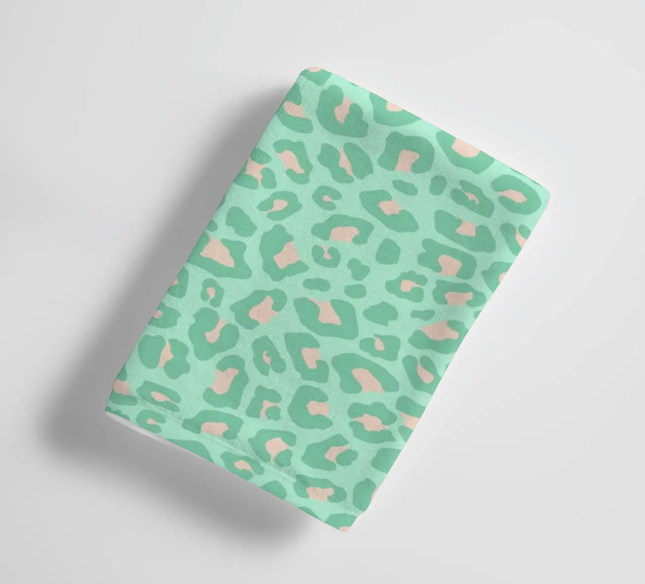 Leopard Print 2.0 Neo Mint towel by SilverPegasus