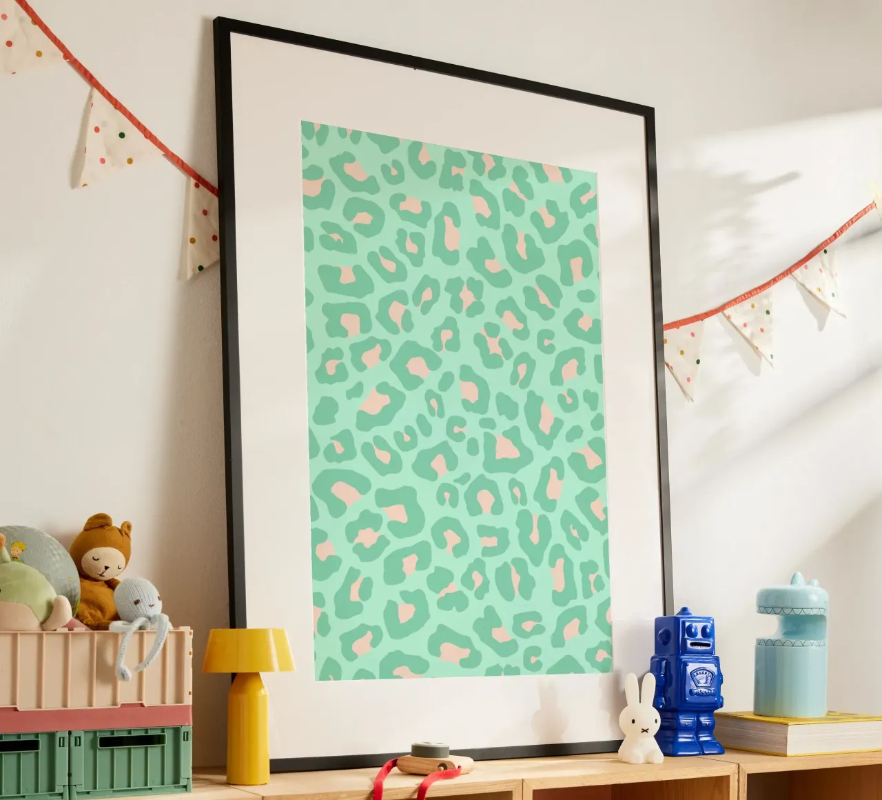 Leopard Print 2.0 Neo Mint hahnemühle by SilverPegasus