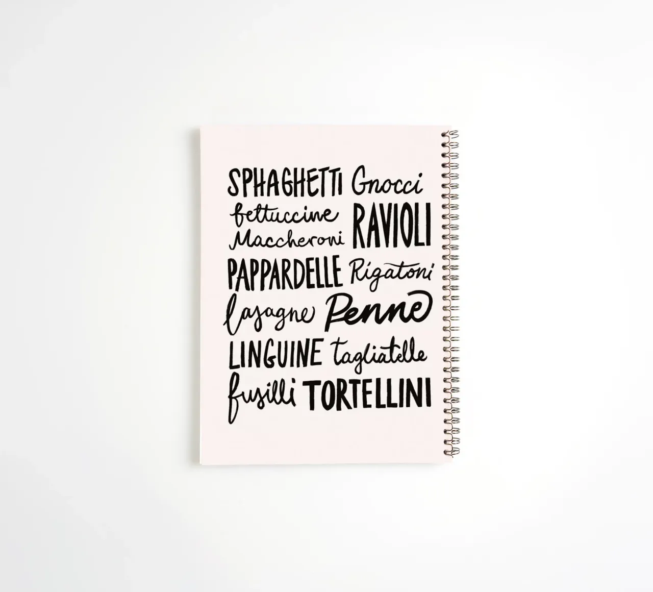 Pasta Party spiral notebook by Pure