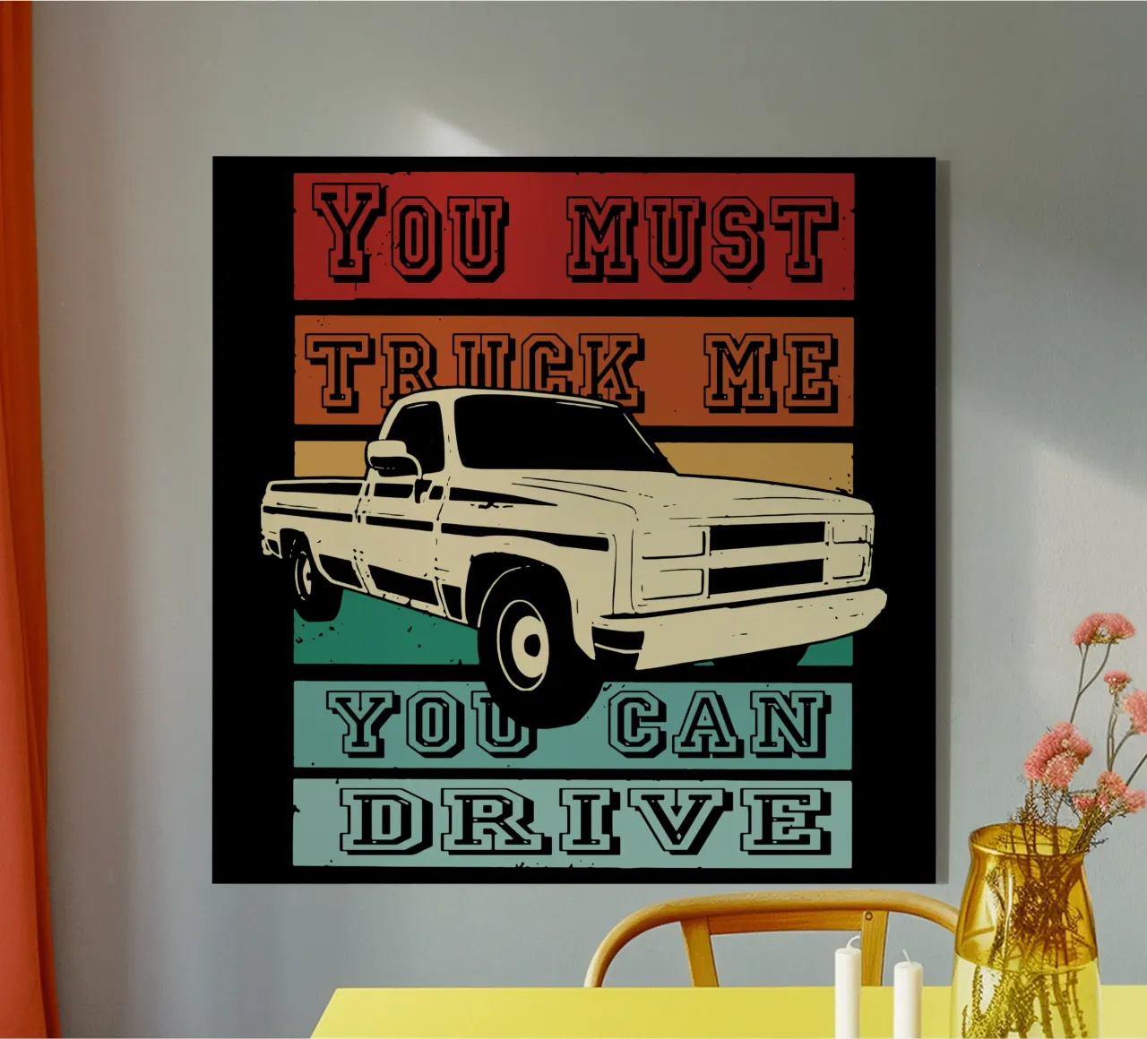 Je moet me trucken acryl van Gunawan Rb