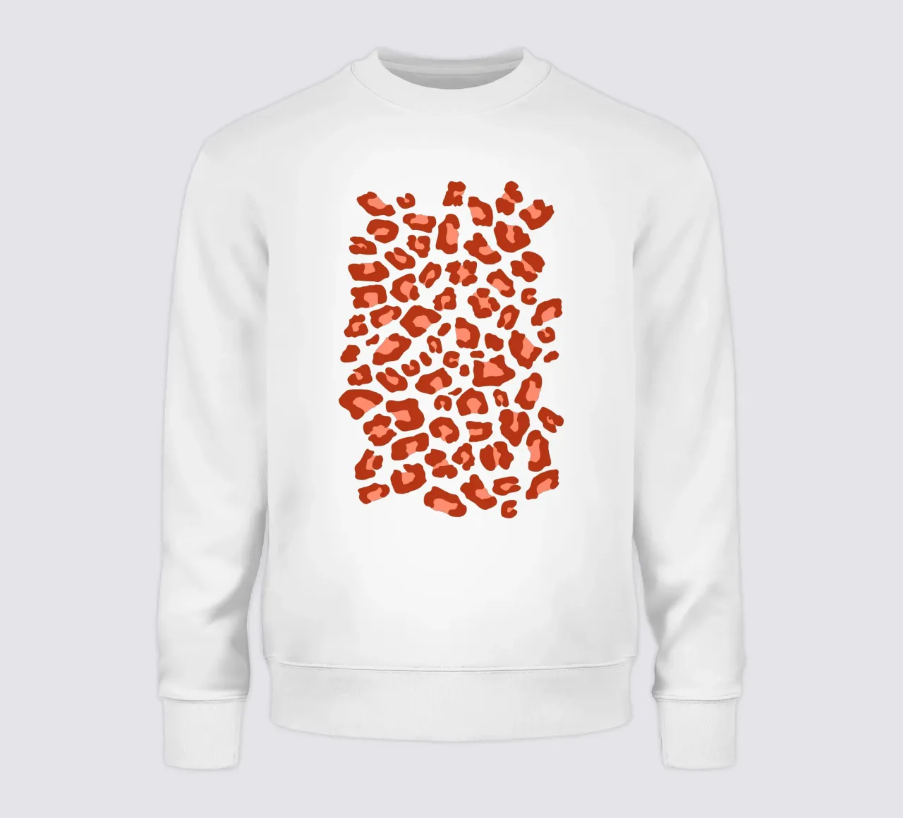 Leopard Print 2.0 Rust Orange sweatshirt by SilverPegasus