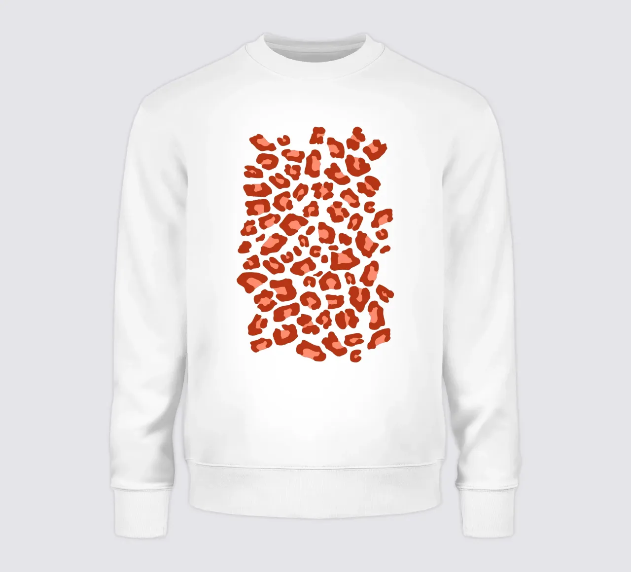 Leopard Print 2.0 Rust Orange sweatshirt by SilverPegasus