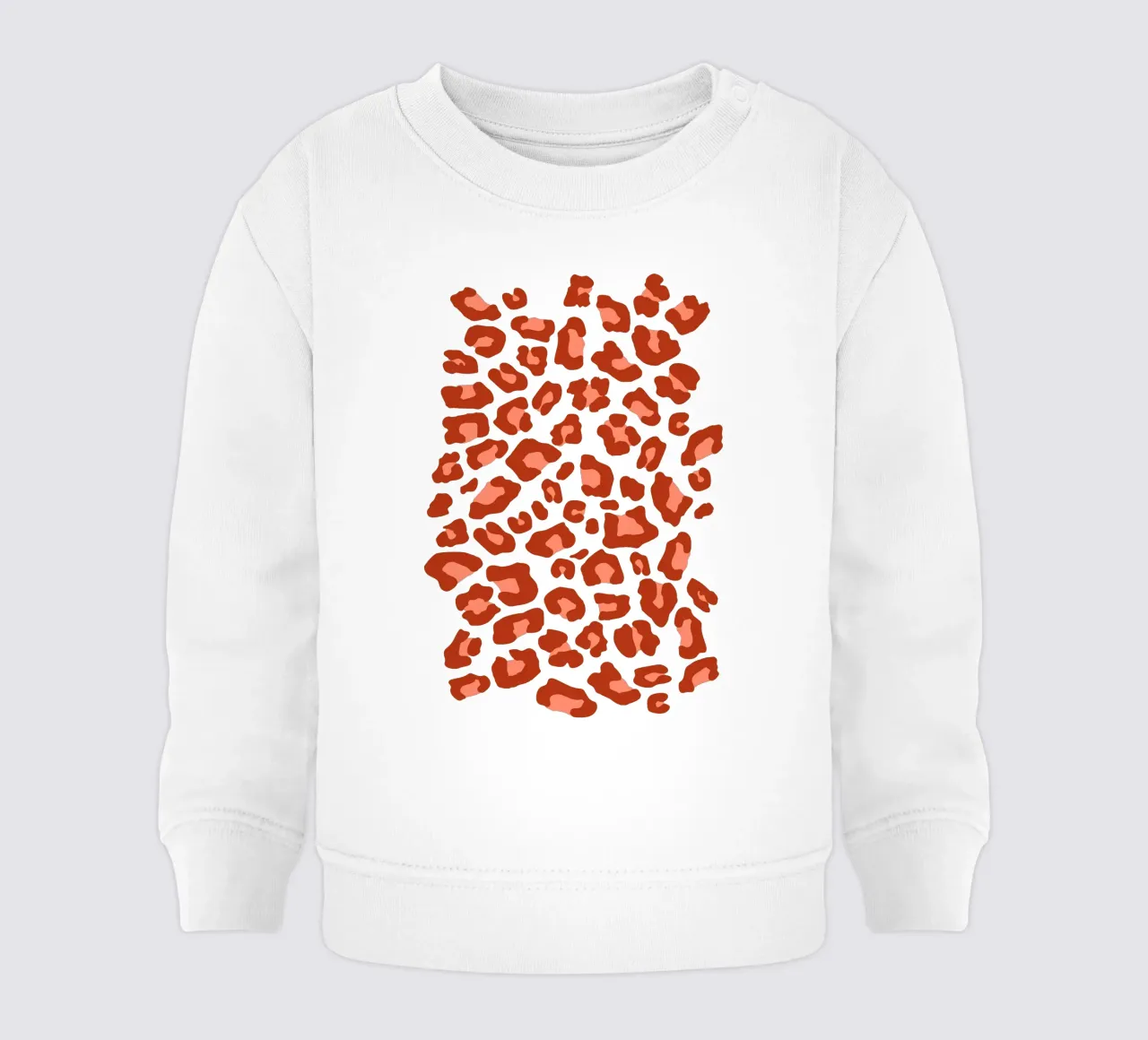 Leopard Print 2.0 Rust Orange sweat pour bébé de SilverPegasus