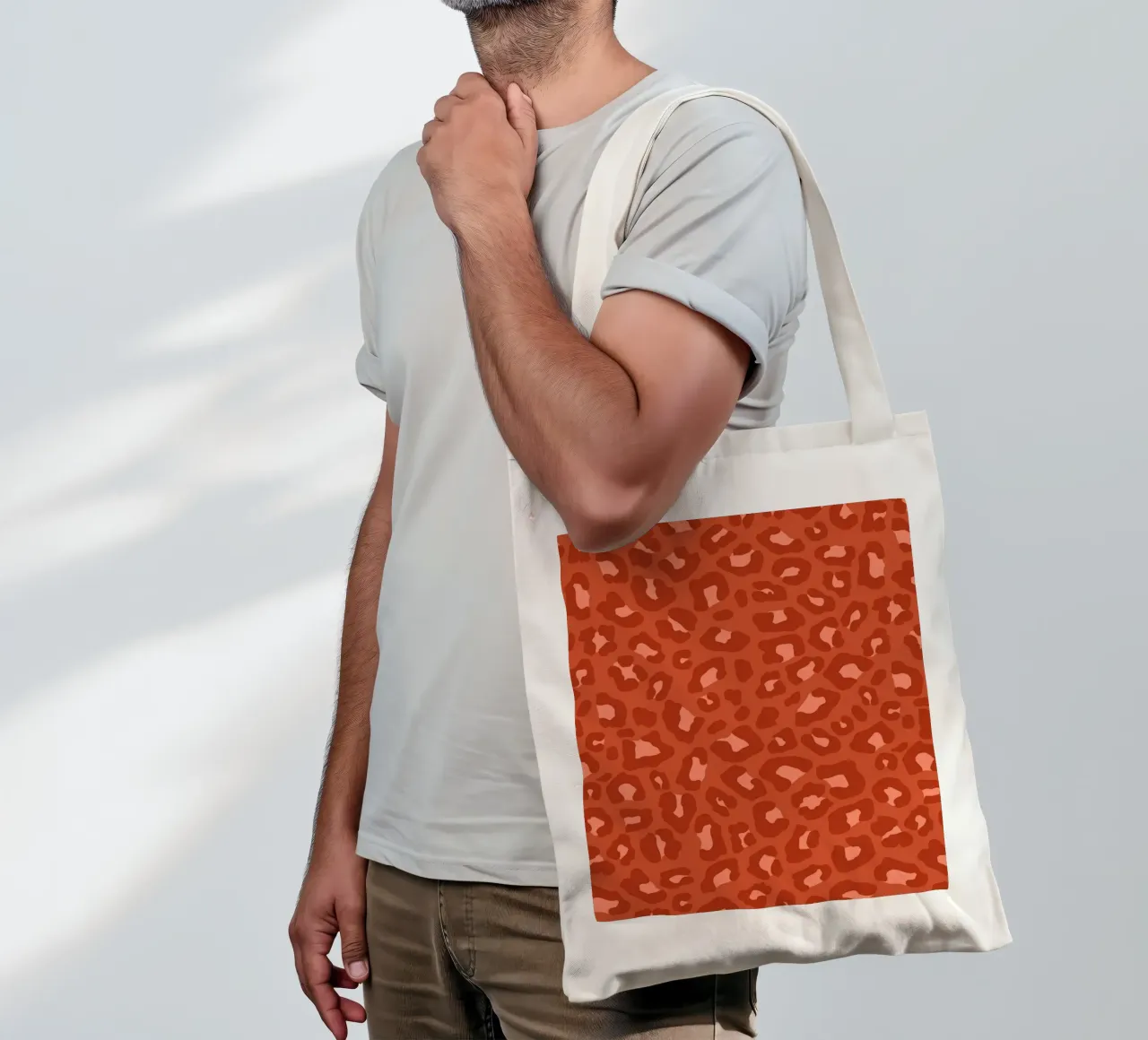 Leopard Print 2.0 Rust Orange tote bag by SilverPegasus