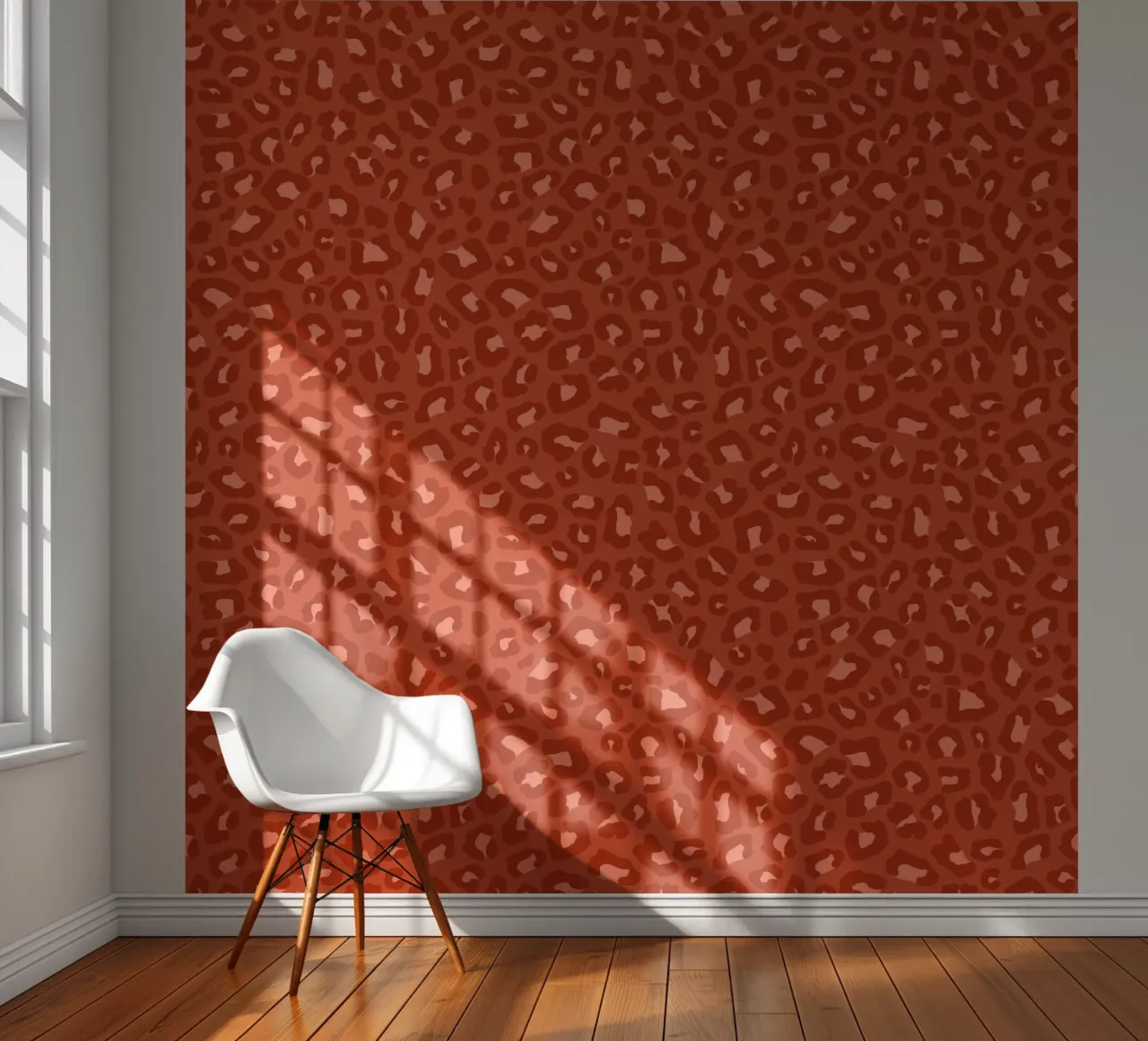 Leopard Print 2.0 Rust Orange photo wallpaper by SilverPegasus