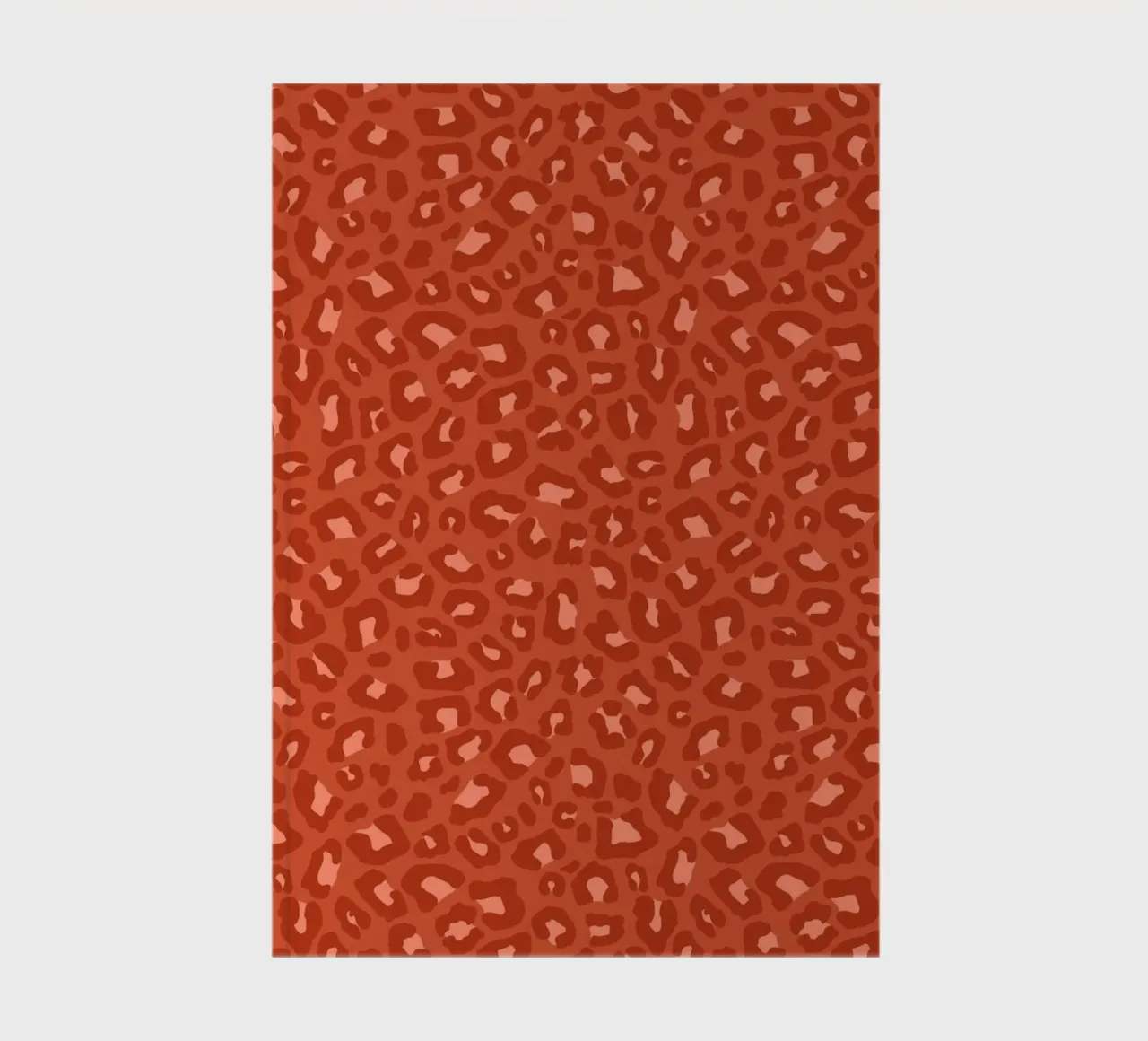 Leopard Print 2.0 Rust Orange carnet de notes de SilverPegasus
