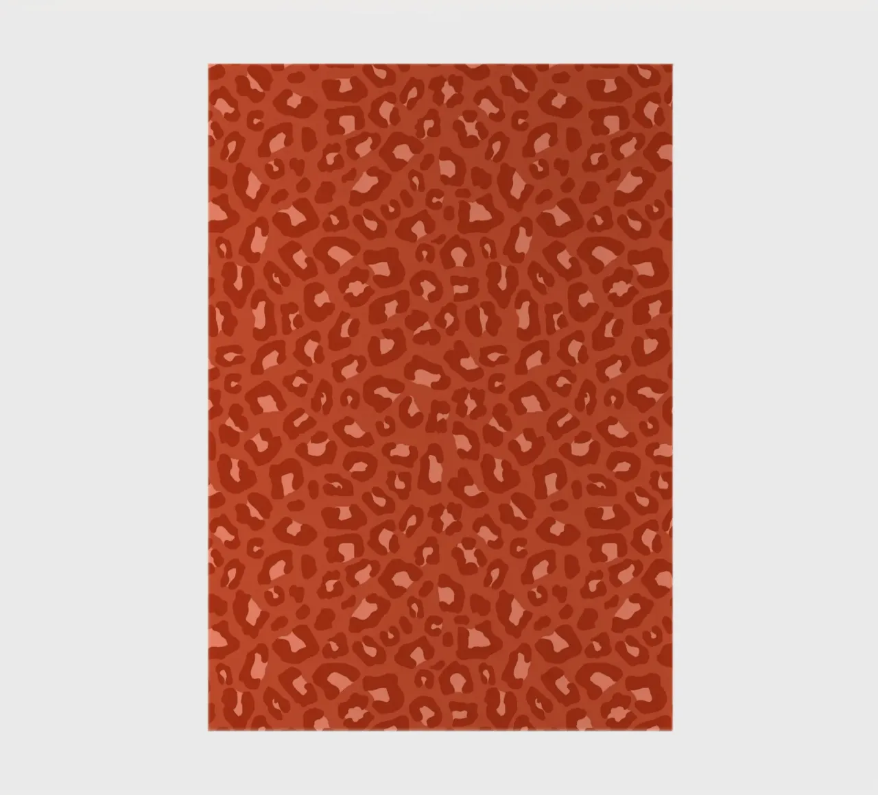 Leopard Print 2.0 Rust Orange notebook by SilverPegasus